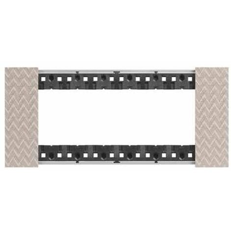 Placca Bticino Living Now 6 Moduli colore Optic KA4806MM