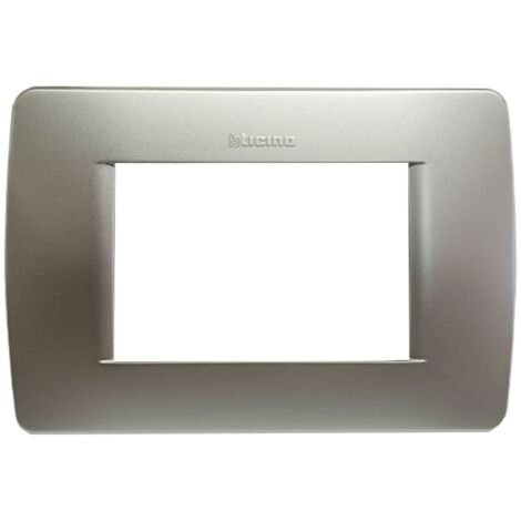 Placca Bticino Luna 3 moduli verde metallizzato C4803VM
