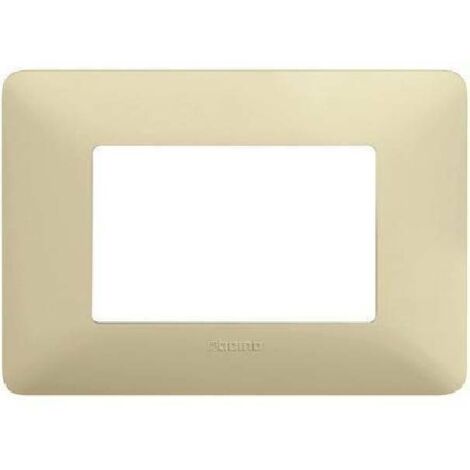 Placca Bticino Matix 3 moduli color corda AM4803BCD