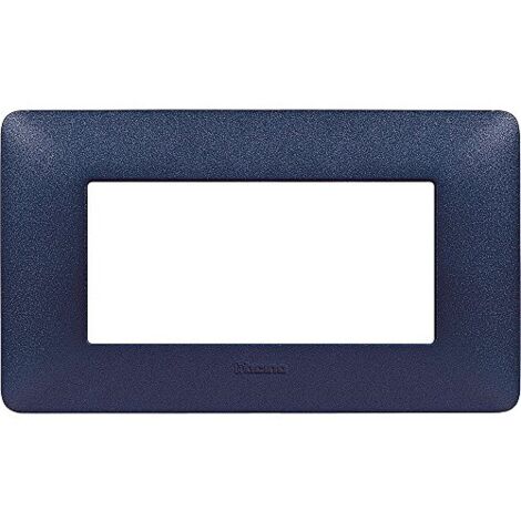 Placca Bticino Matix 4 moduli blu mercurio AM4804TBM