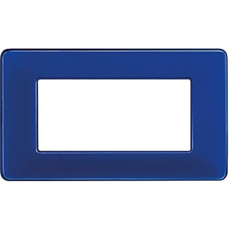 Placca Bticino Matix 4 moduli cobalto AM4804CBU