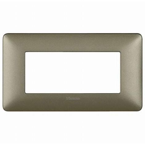 Placca Bticino Matix 4 moduli titanium AM4804MTA
