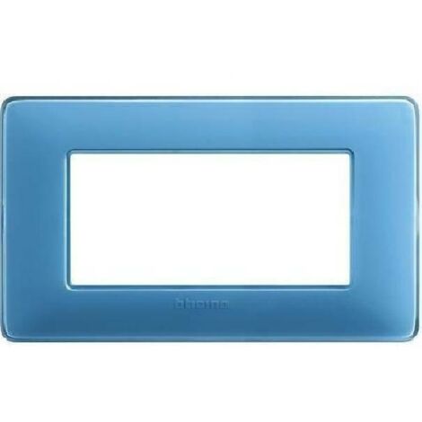 Placca Bticino Matix 4 moduli turchese AM4804CAR