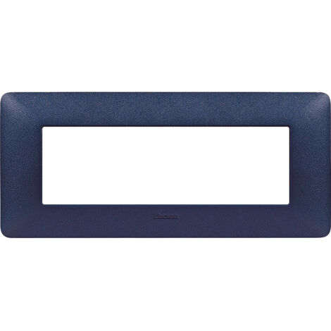 Placca Bticino Matix 6 moduli blu mercurio AM4806TBM