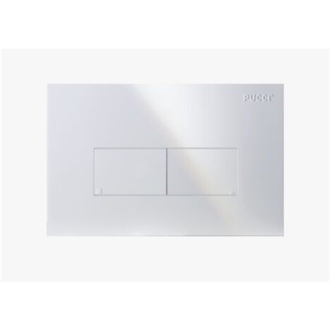 Placca cassetta incasso scarico eco new bianca pucci 80179580 ex mod 80000510