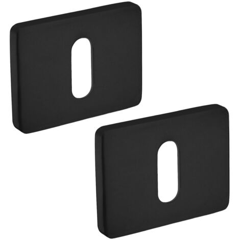 Placca chiave rettangolare LP2 NERA 52x40