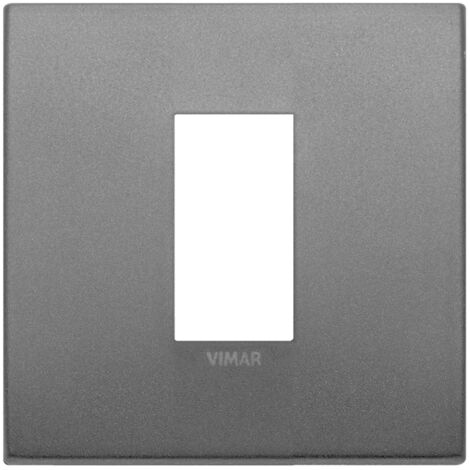 Placca Classic 1M ardesia matt scatola rotonda Vimar Arkè 19641.02