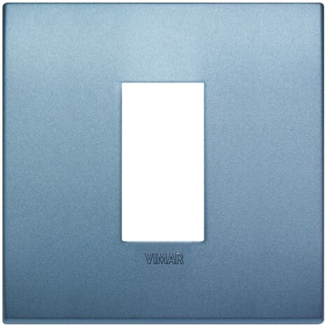 Placca Classic 1M blu matt scatola rotonda Vimar Arkè 19641.76