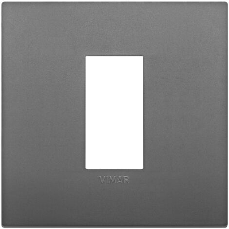 Placca Classic 1M grigio scatola rotonda Vimar Arkè 19641.72