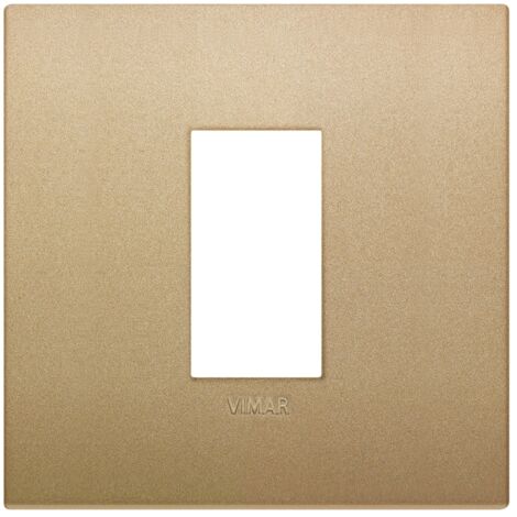 Placca Classic 1M oro matt scatola rotonda Vimar Arkè 19641.78