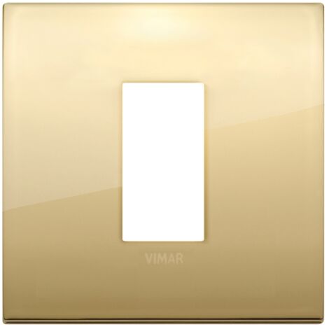 Placca Classic 1M oro scatola rotonda Vimar Arkè 19641.07