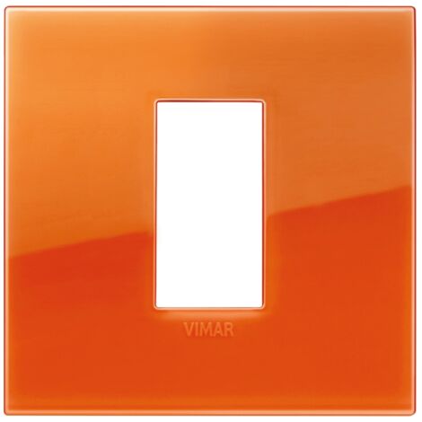 Placca Classic 1M Reflex orange scatola rotonda Vimar Arkè 19641.63
