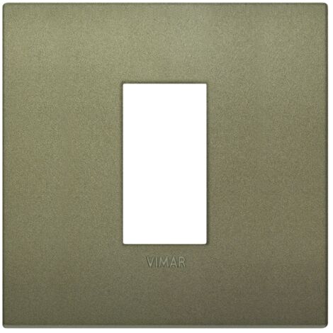 Placca Classic 1M verde matt scatola rotonda Vimar Arkè 19641.77