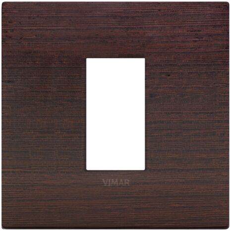 Placca Classic 1M wengè scatola rotonda Vimar Arkè 19641.41