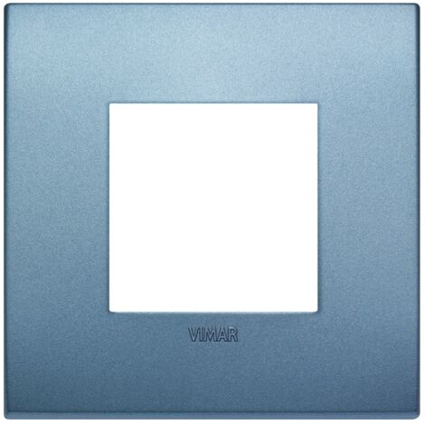 Placca Classic 2M blu matt scatola rotonda Vimar Arkè 19642.76