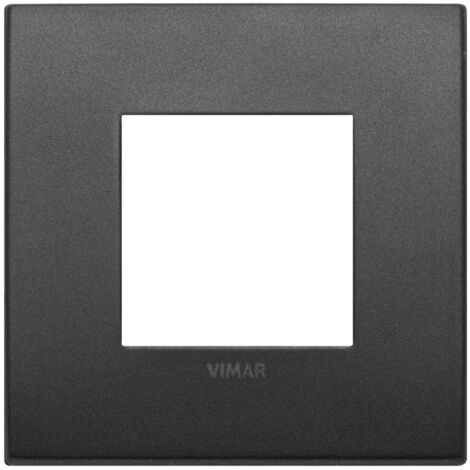 Placca classic 2M grafite matt scatola rotonda Vimar Arkè 19642.01