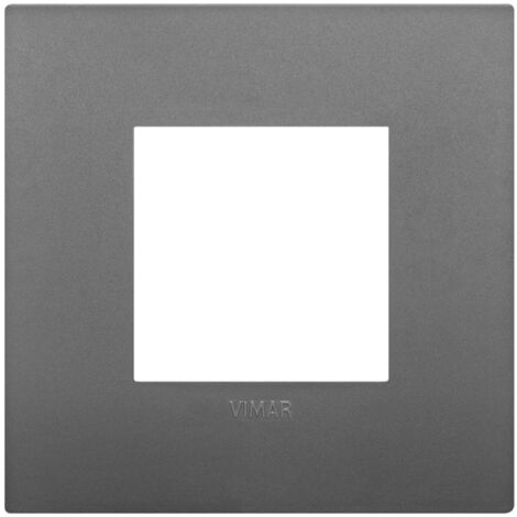 Placca Classic 2M grigio scatola rotonda Vimar Arkè 19642.72