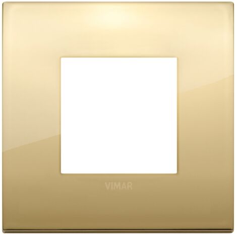 Placca Classic 2M oro scatola rotonda Vimar Arkè 19642.07