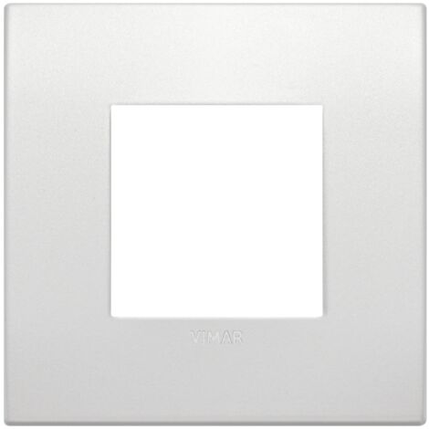 Placca Classic 2M perla matt scatola rotonda Vimar Arkè 19642.05