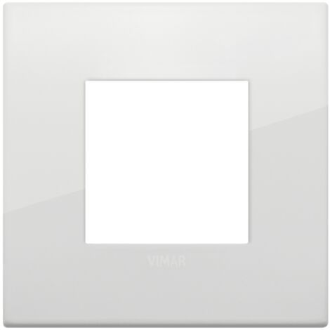 Placca Classic 2M polar total look scatola rotonda Vimar Arkè 19642.B06