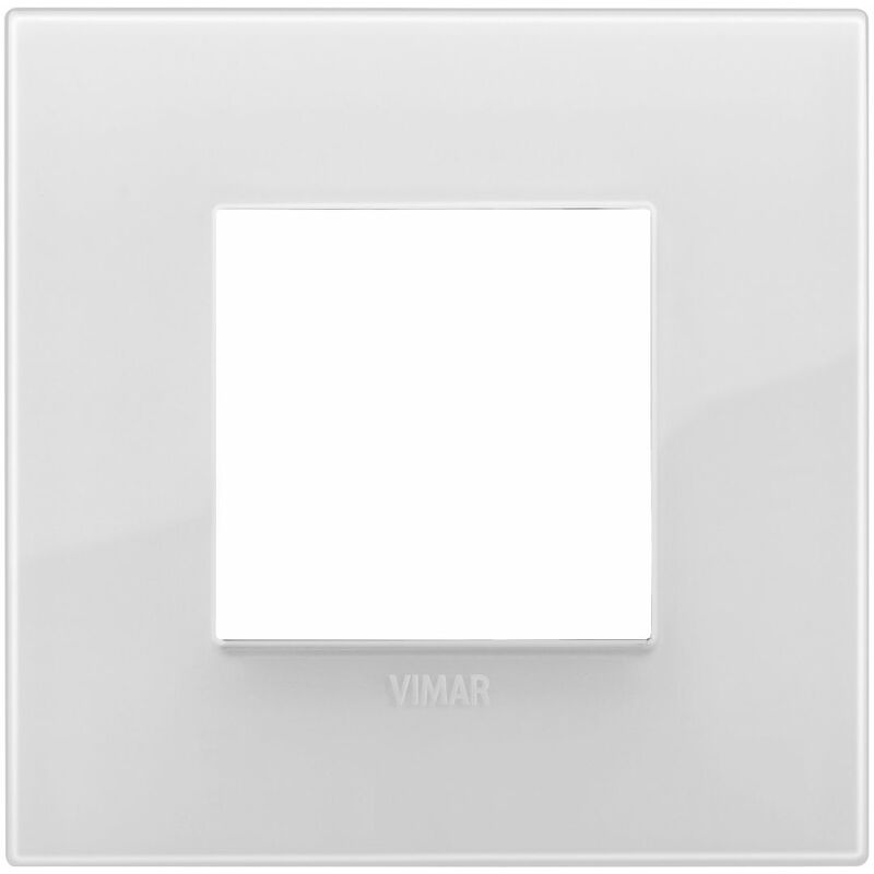 Image of Vimar - Placca Classic 2M Reflex ghiaccio scatola rotonda Arkè 19642.66