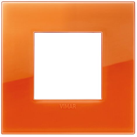 Placca Classic 2M Reflex orange scatola rotonda Vimar Arkè 19642.63