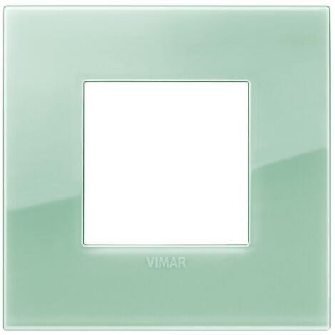 Placca Classic 2M Reflex salvia scatola rotonda Vimar Arkè 19642.65