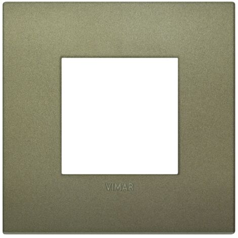 Placca Classic 2M verde matt scatola rotonda Vimar Arkè 19642.77