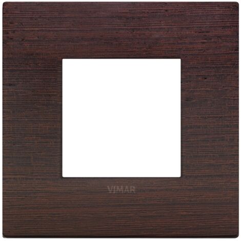 Placca Classic 2M wengè scatola rotonda Vimar Arkè 19642.41