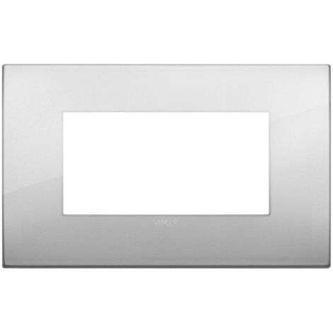 Placca Classic 4M argento Vimar Arkè 19654.03