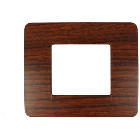 Placca Classic 502 2M Moduli Radica Legno Compatibile Bticino Matix SD68002-6