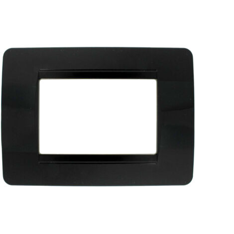 Placca Classic 503 3M Modulli tecnopolimero Nera Compatibile Bticino Matix SD68003-2