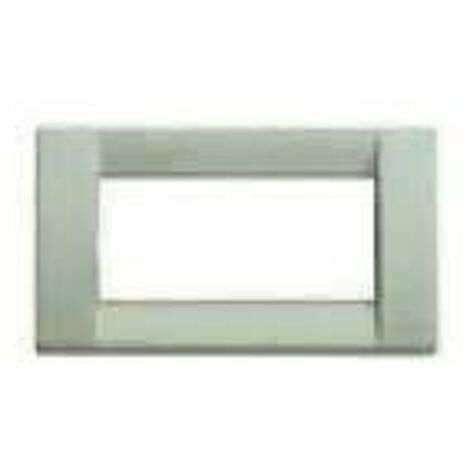 Placca Classica 4M Metallo Sabbia ( VIMAR cod. 16734.09 )