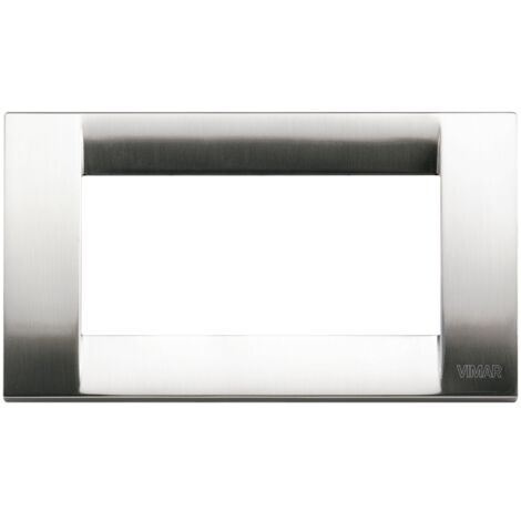 Placca Classica 4M nichel spazzolato Vimar Idea 16734.34
