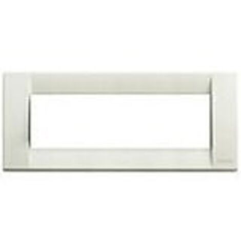 Placca Classica 6M Metallo Avorio ( VIMAR cod. 16736.10 )