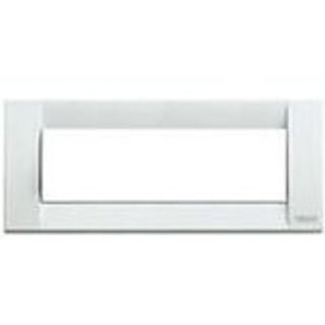 Placca Classica 6M Met.Bianco ( VIMAR cod. 16736.01 )