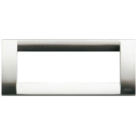 Placca Classica 6M nichel spazzolato Vimar Idea 16736.34