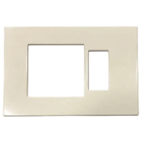 MARLANVIL Placca combinata foro schuko quadro + 1 posto venus - mm.115x80h. - (1869.a)