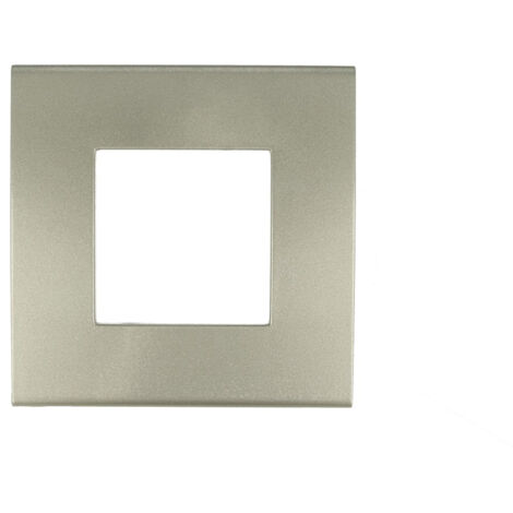 Placca Confort 502 2M Moduli Ttitanio Compatibile Vimar Arke' SD98002-07