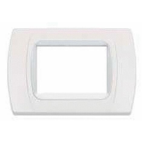 Placca Copri interruttore 3P in Abs col. Bianco compatibile Living International