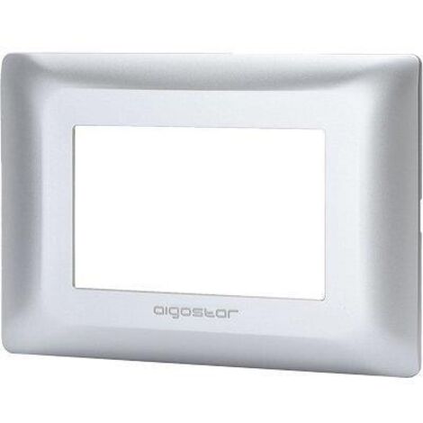 PLACCA COPRIFRUTTI ABM ARGENTO POSTI 3 MM 120X85