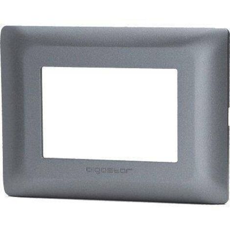 PLACCA COPRIFRUTTI ABM - GRIGIO SCURO POSTI 3 MM 120X85 - 8 pezzi