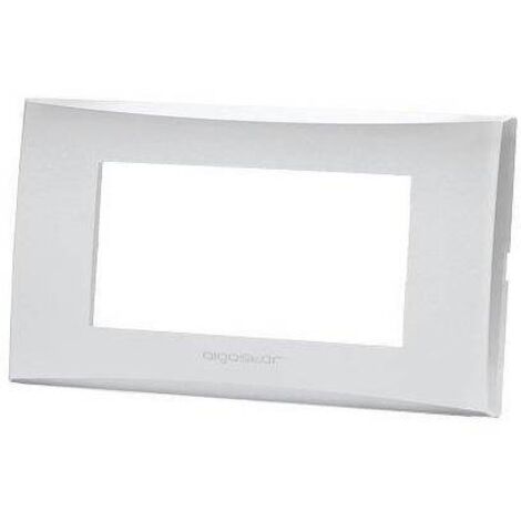 PLACCA COPRIFRUTTI AVP - ARGENTO POSTI 4 MM 140X85 - 8 pezzi
