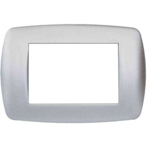 PLACCA COPRIFRUTTI MILLENIUM MARLANVIL - ALLUMINIO SATINATO  POSTI 3 MM 122X83  - 15 pezzi