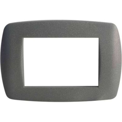 PLACCA COPRIFRUTTI MILLENIUM MARLANVIL - GRIGIO GLITTER POSTI 3 MM 122X83  - 15 pezzi