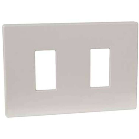 PLACCA COPRIFRUTTI VENUS MARLANVIL - RESINA AVORIO POSTI 2 MM 115X80 - 20 pezzi
