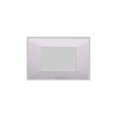 Placca coprinterruttori bianca 'starlight' 4 moduli ELETTROIT