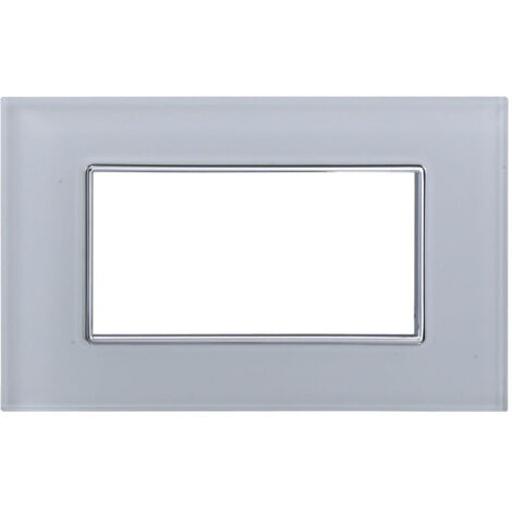 Placca Cristal 3m 4m 6m Bianco Effetto Vetro Compatibile Avec Bticino Axolute