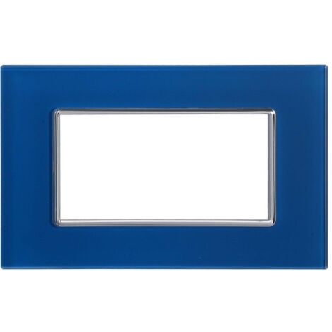 Placca Cristal 3m 4m 6m Blu Capries Effetto Vetro Compatibilité Avec Bticino Axolute
