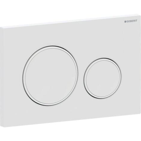 Placca di comando bianco cromato sigma20 per risciacquo a due quantità geberit 115.882.kj.1